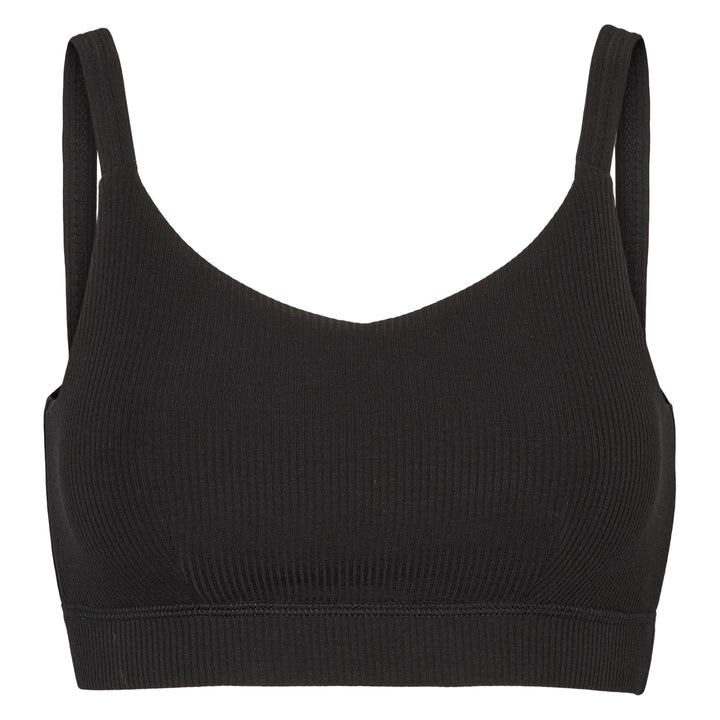 Conservandum MELLOW tencel rib BH top T-shirt Black 019400706