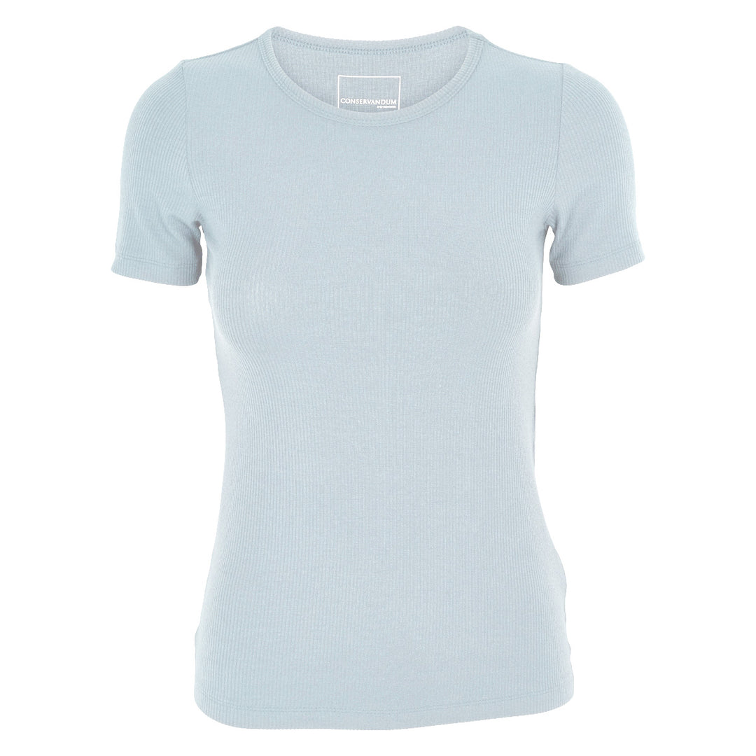 Conservandum MELLOW tencel rib T-shirt T-shirt Ocean 014421102
