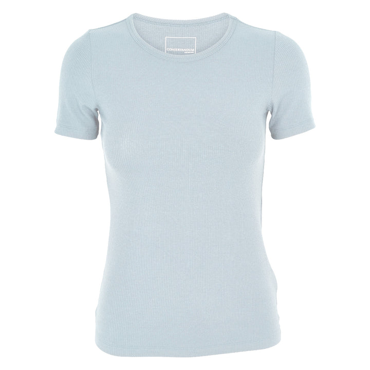 Conservandum MELLOW tencel rib T-shirt T-shirt Ocean 014421102