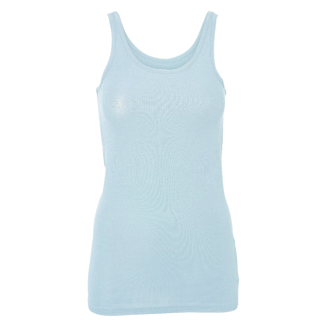 Conservandum MELLOW tencel rib ærmeløs top T-shirt Ocean 014421102