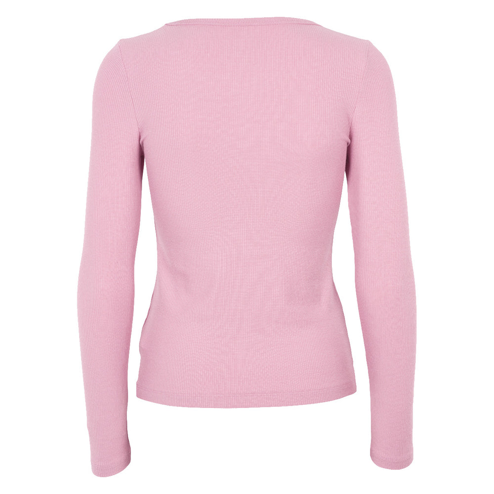 Conservandum MELLOW tencel rib langærmet bluse T-shirt Nectar 014230502