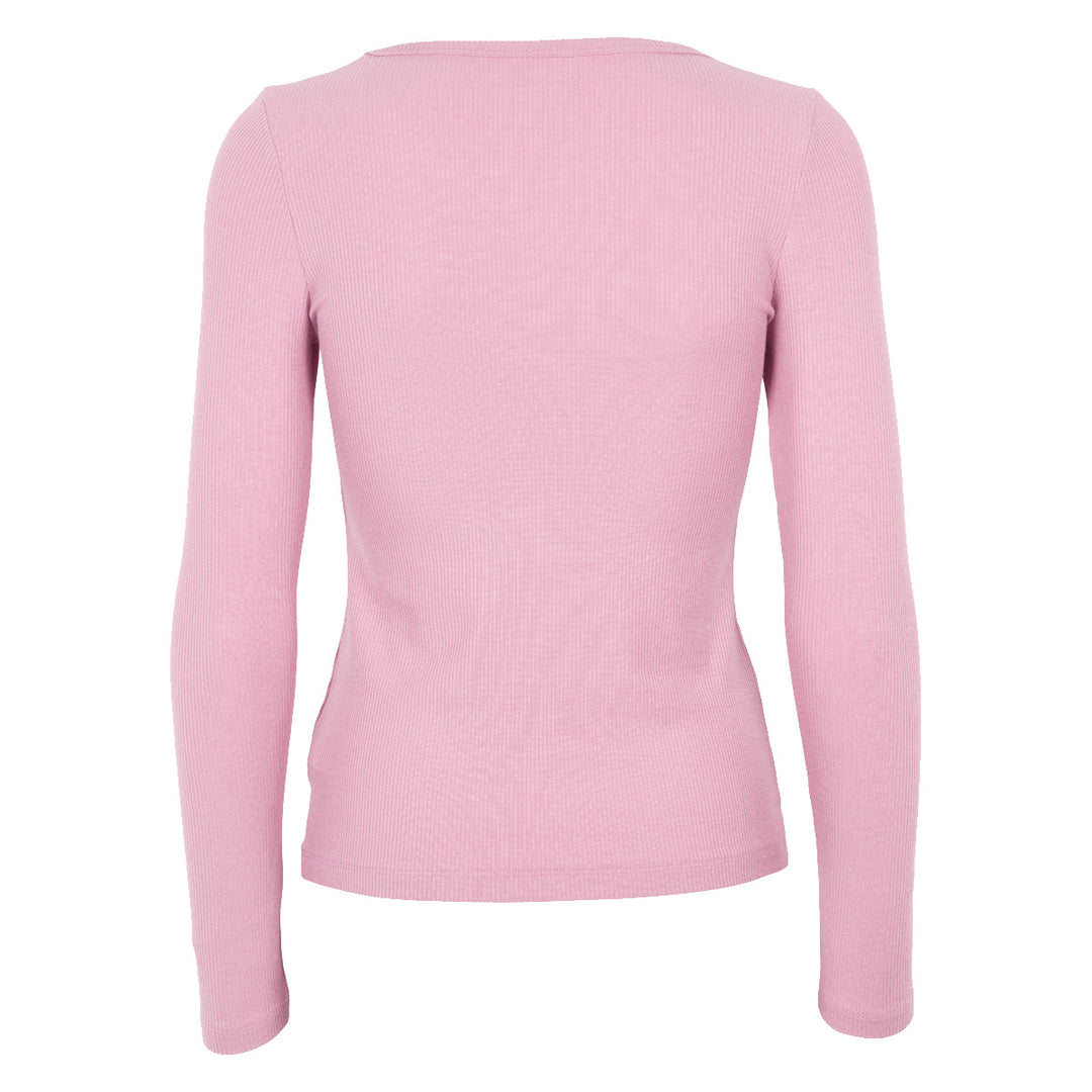 Conservandum MELLOW tencel rib langærmet bluse T-shirt Nectar 014230502
