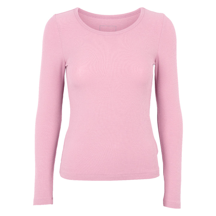Conservandum MELLOW tencel rib langærmet bluse T-shirt Nectar 014230502