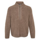 Conservandum Merino uld fleece trøje Sweatshirt Walnut melange 821000012