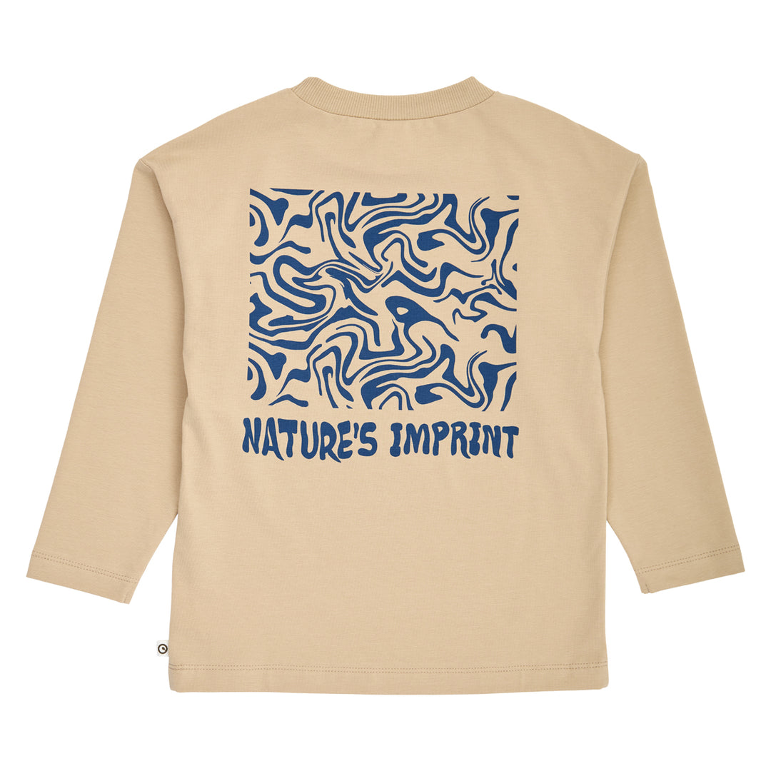 müsli NATURES IMPRINT printet bluse Langærmet bluse Safari 015111600