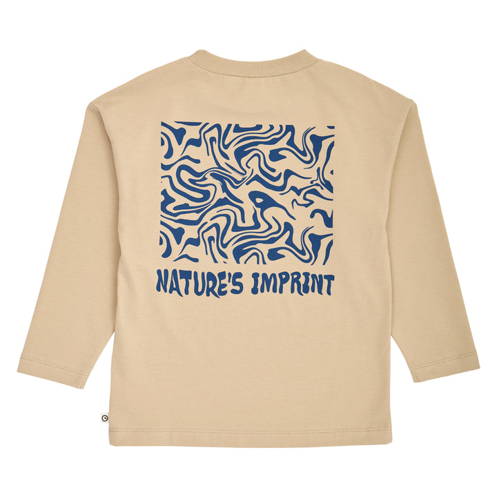 müsli NATURES IMPRINT printet bluse Langærmet bluse Safari 015111600