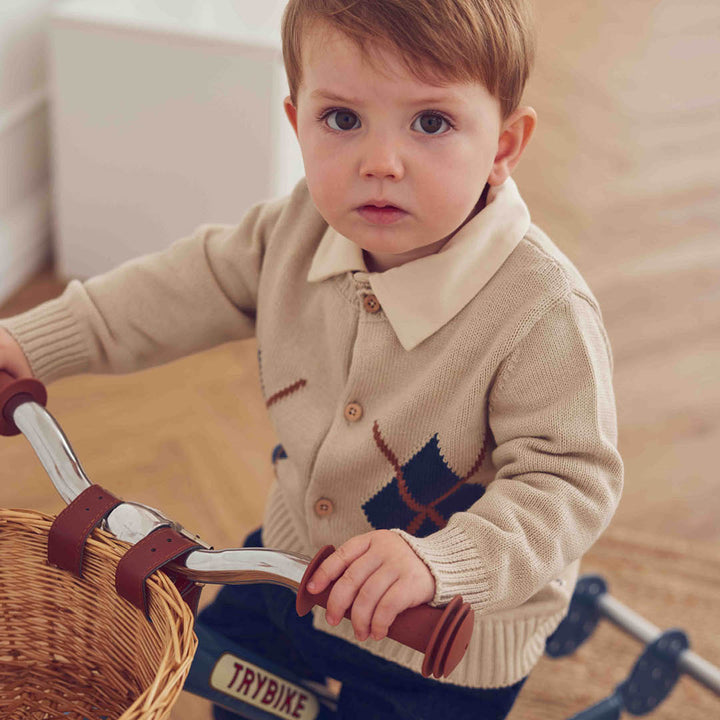 müsli OLD ENGLISH strikket cardigan Langærmet bluse Oak 013040001