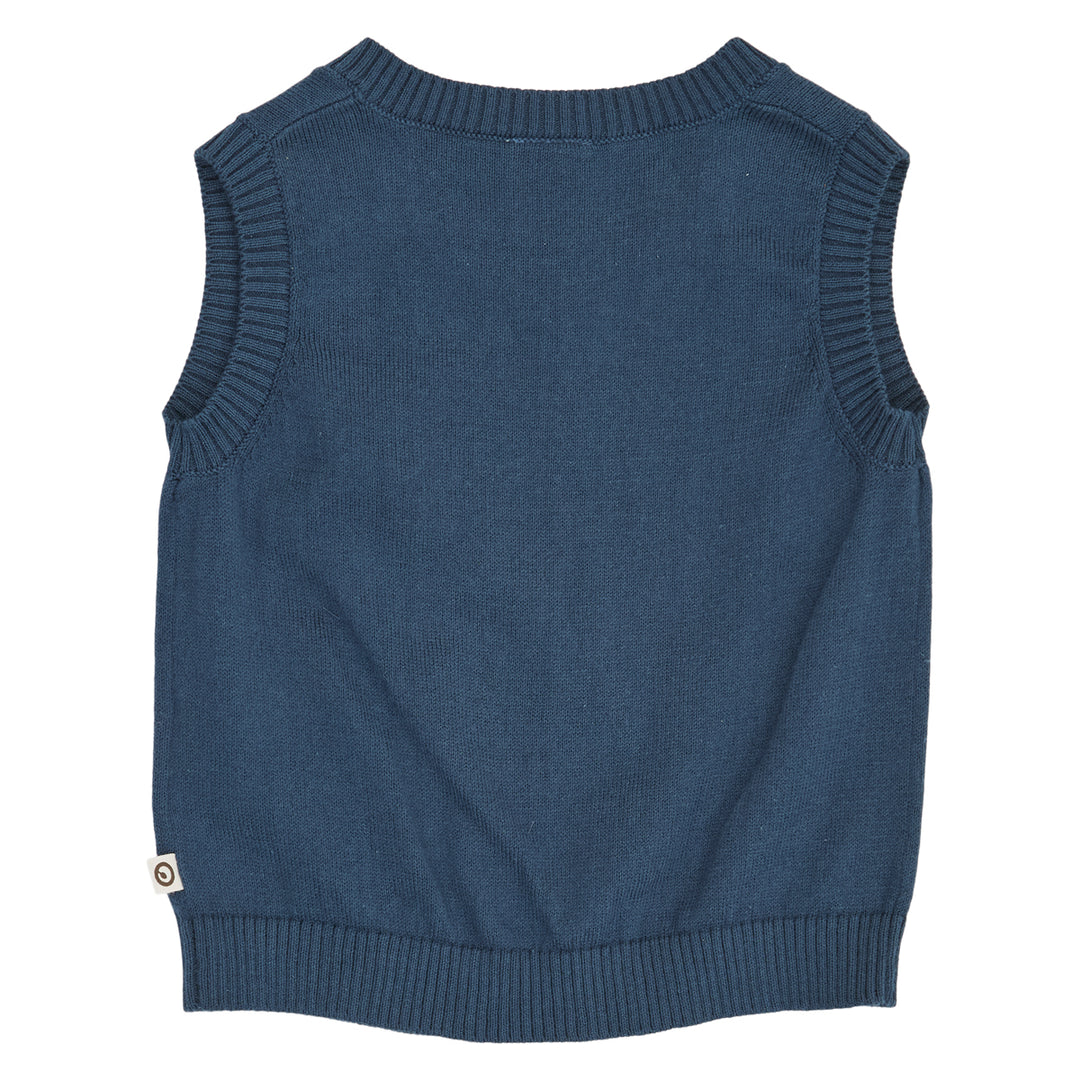 müsli OLD ENGLISH strikket vest Langærmet bluse Navy 019403101