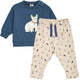 müsli OLD ENGLISH sweattrøje & bukser sæt Bukser Oak/ Walnut/ Navy 690000337