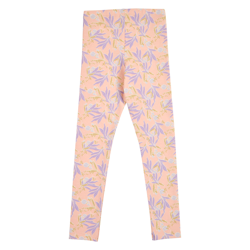 müsli PEONY blomstrede leggings Leggings Peach/ Bloom/ Dream 690000314