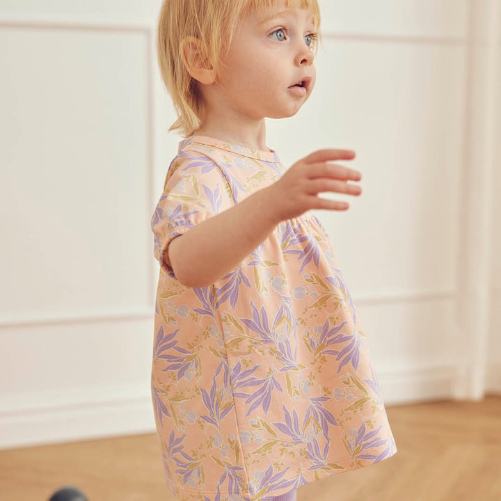müsli PEONY blomstret pufærme top T-shirt Peach/ Bloom/ Dream 690000314
