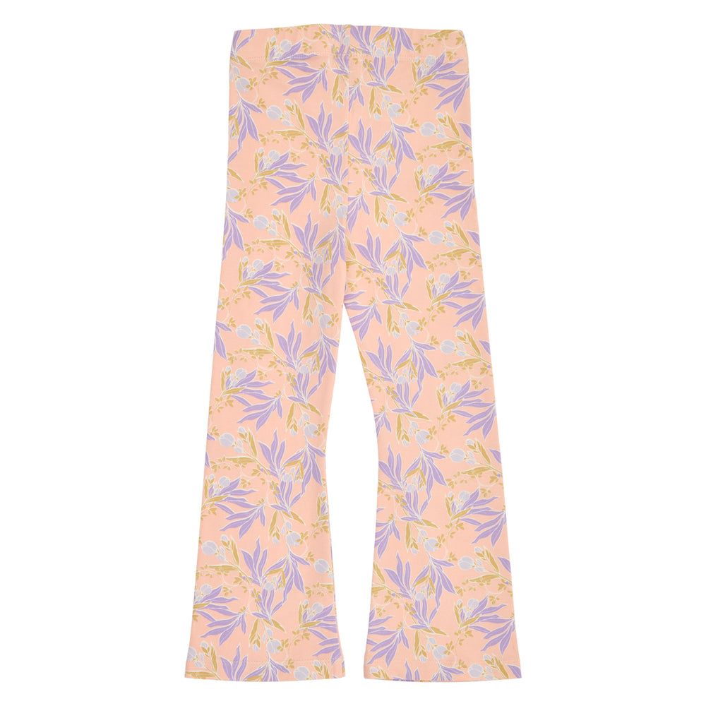 müsli PEONY flared bukser med blomsterprint Bukser Peach/ Bloom/ Dream 690000314
