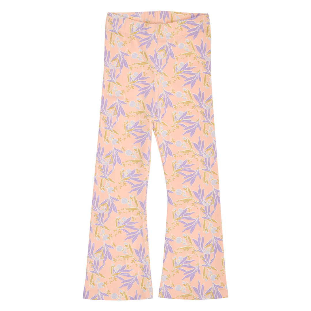 müsli PEONY flared bukser med blomsterprint Bukser Peach/ Bloom/ Dream 690000314