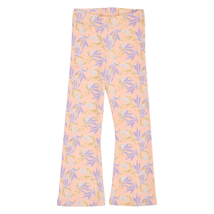müsli PEONY flared bukser med blomsterprint Bukser Peach/ Bloom/ Dream 690000314