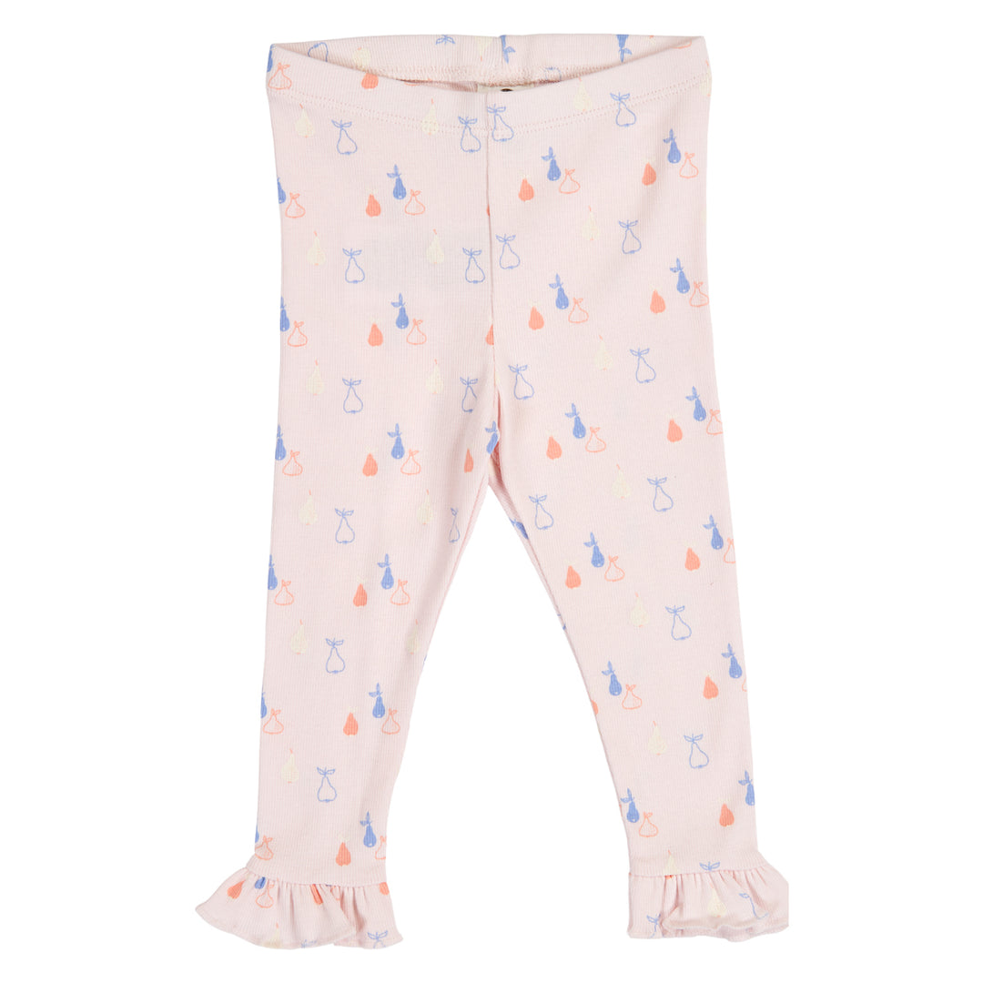 müsli PICNIC RIB flæse leggings Leggings Primrose/ Shell blue/ Tofu 690000304