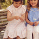 müsli PICNIC RIB swing kjole Kjoler Primrose/ Shell blue/ Tofu 690000304