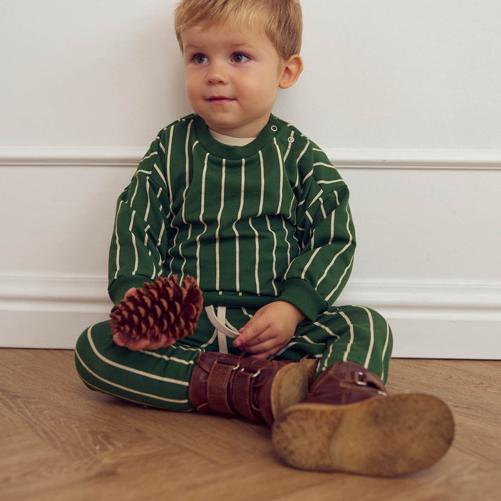 müsli PINSTRIPE sweatbukser Bukser Green gables/ Oak 690000266