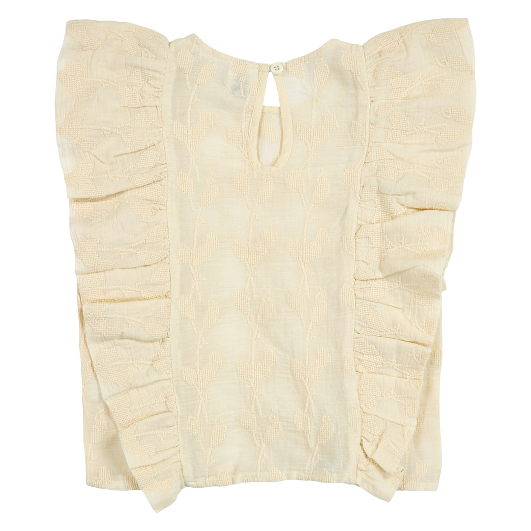 müsli POETRY flæse top T-shirt Natural 774000002