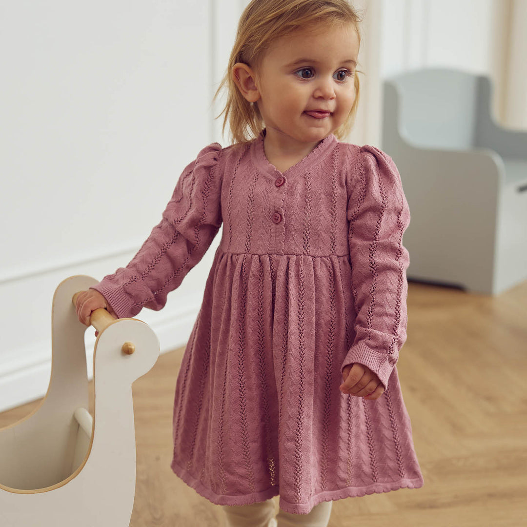 müsli POINTELLE KNIT strikkjole Kjoler Nostalgia Rose 017151200