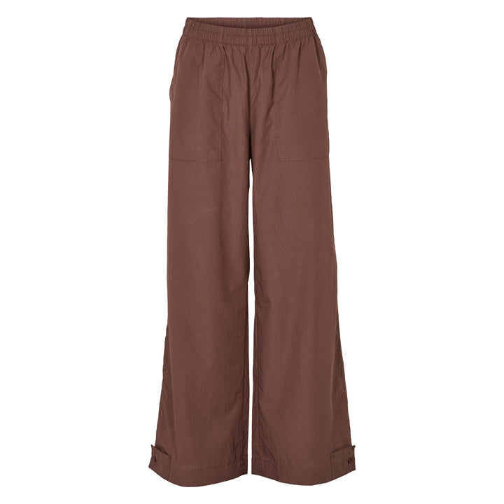 Conservandum POPLIN bukser med knapper Bukser French Roast 019101200