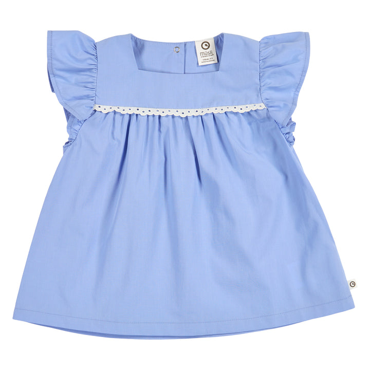 müsli POPLIN flæse top T-shirt Shell blue 016392901