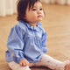 müsli POPLIN flæsekrave top Langærmet bluse Shell blue 016392901