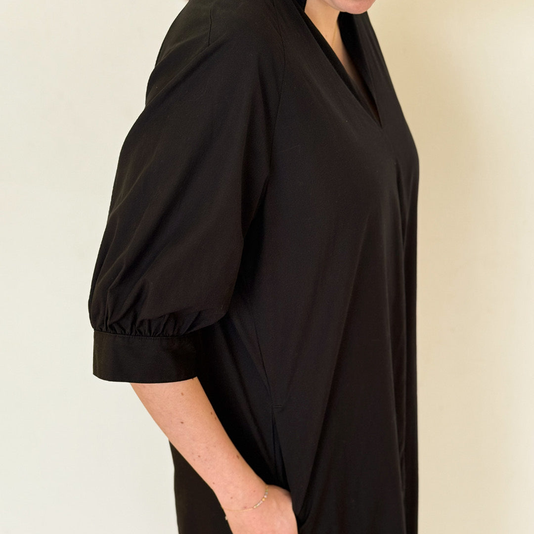 Conservandum POPLIN kjole Kjoler Black 019400706