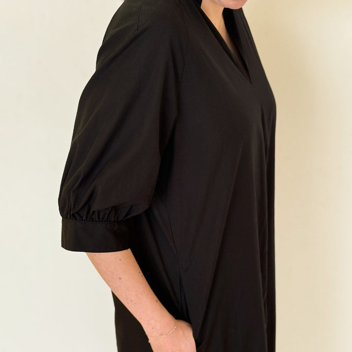Conservandum POPLIN kjole Kjoler Black 019400706