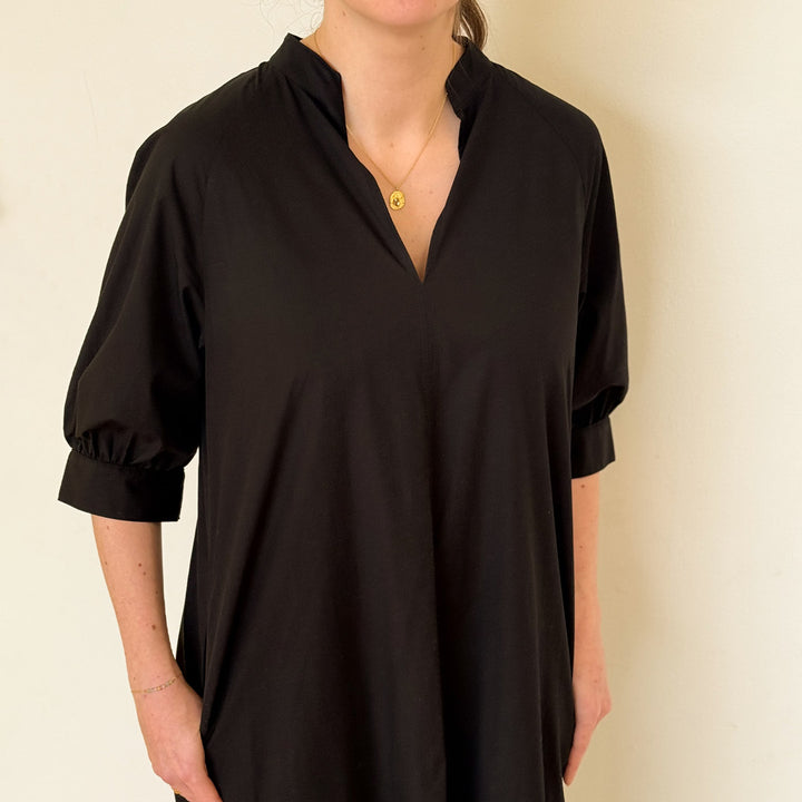 Conservandum POPLIN kjole Kjoler Black 019400706