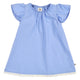müsli POPLIN kjole med flæser Kjoler Shell blue 016392901