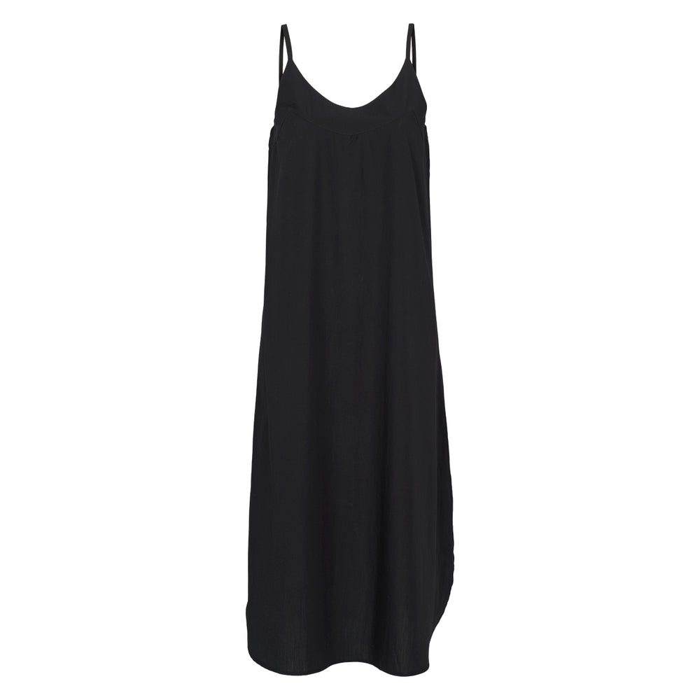 Conservandum POPLIN kjole med stropper Kjoler Black 019400706