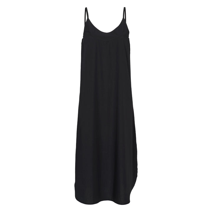 Conservandum POPLIN kjole med stropper Kjoler Black 019400706