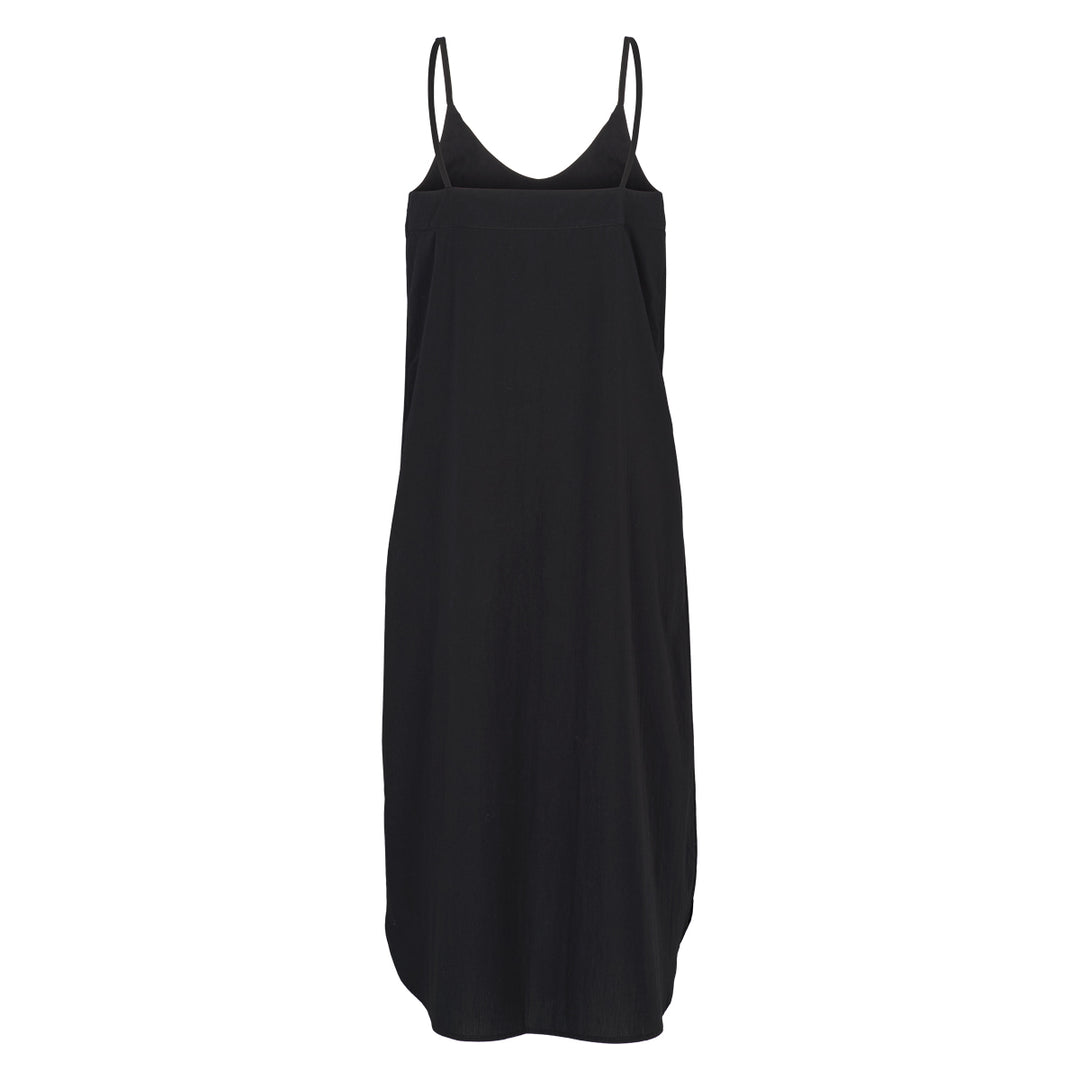 Conservandum POPLIN kjole med stropper Kjoler Black 019400706