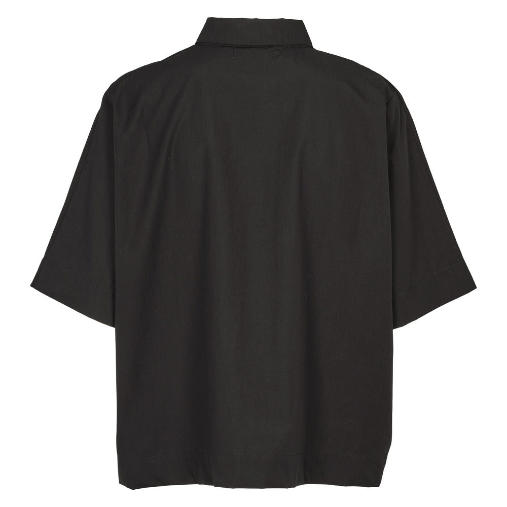 Conservandum POPLIN kort skjorte T-shirt Black 019400706