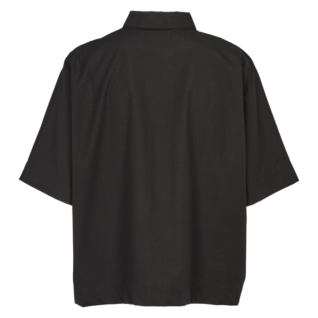 Conservandum POPLIN kort skjorte T-shirt Black 019400706