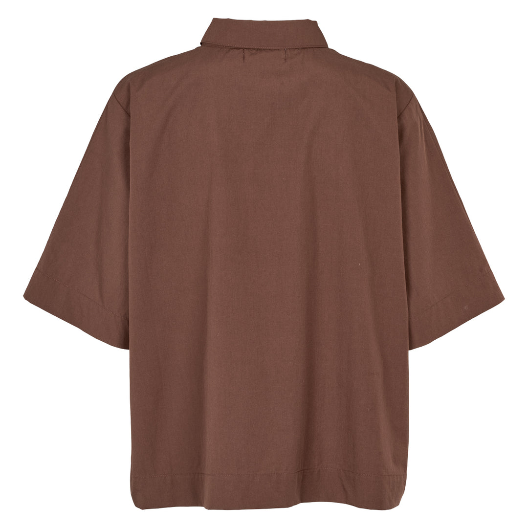 Conservandum POPLIN kort skjorte T-shirt French Roast 019101200