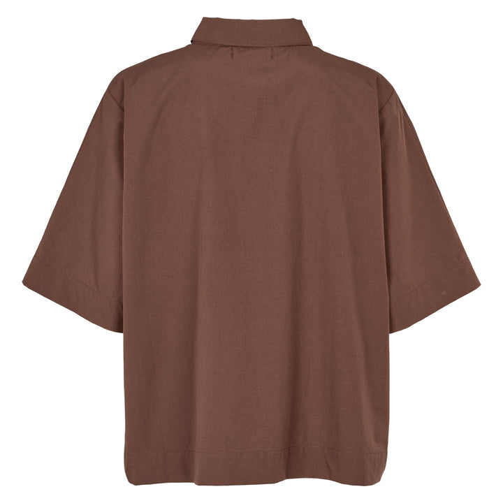 Conservandum POPLIN kort skjorte T-shirt French Roast 019101200