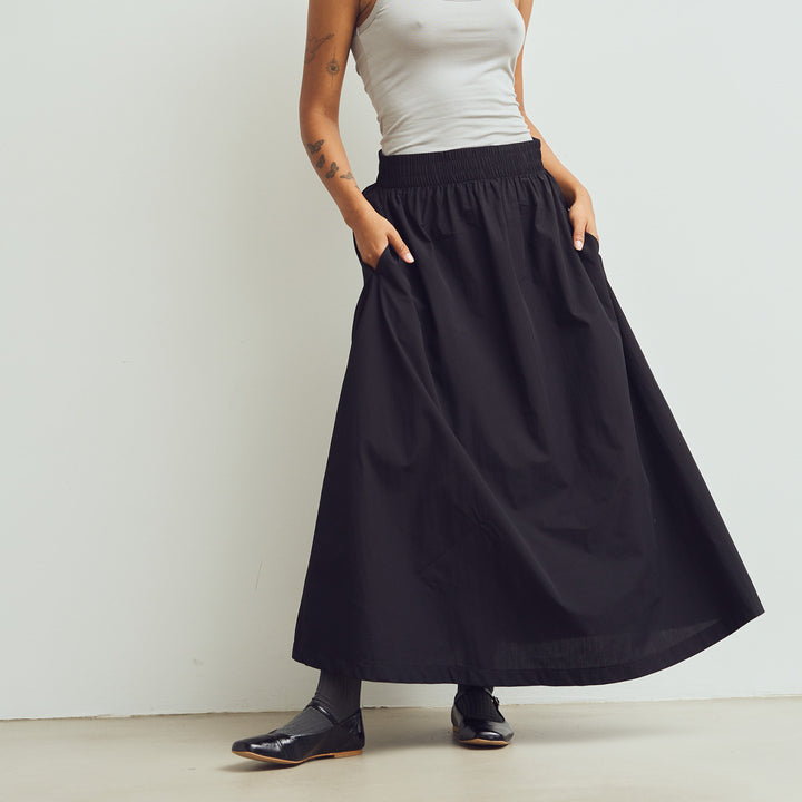 Conservandum POPLIN nederdel Nederdel Black 019400706