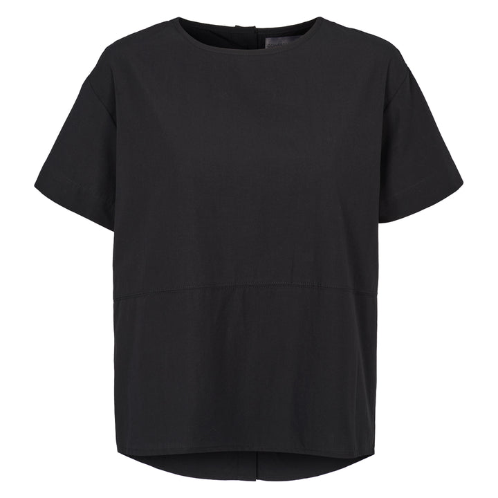 Conservandum POPLIN skjorte bluse BOX-FIT T-shirt Black 019400706