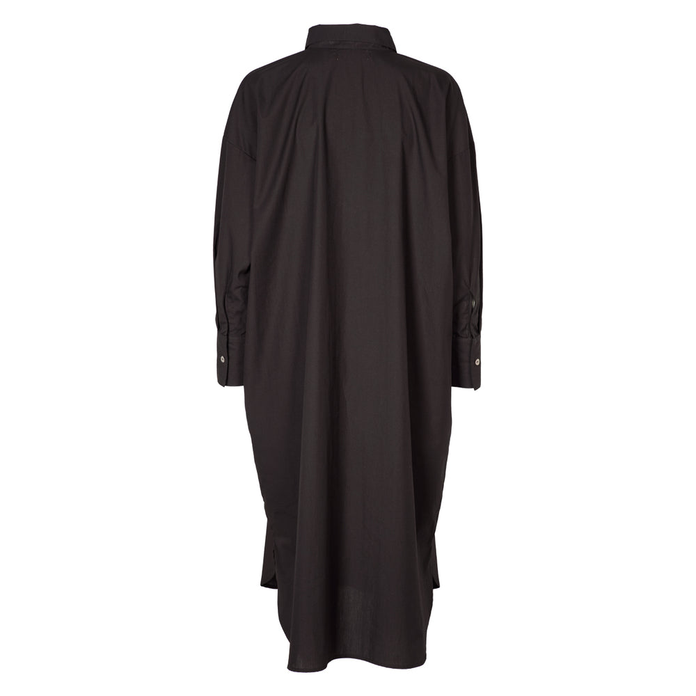 Conservandum POPLIN skjortekjole Kjoler Black 019400706