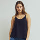 Conservandum POPLIN strop top T-shirt Black 019400706