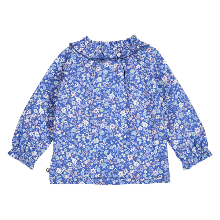 müsli PRIMROSE blomstret flæsekrave bluse Langærmet bluse Azure blue/ Nectar/ Tofu 690000307