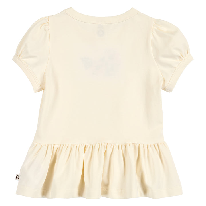 müsli PRIMROSE peplum top med blomster T-shirt Tofu 011480102
