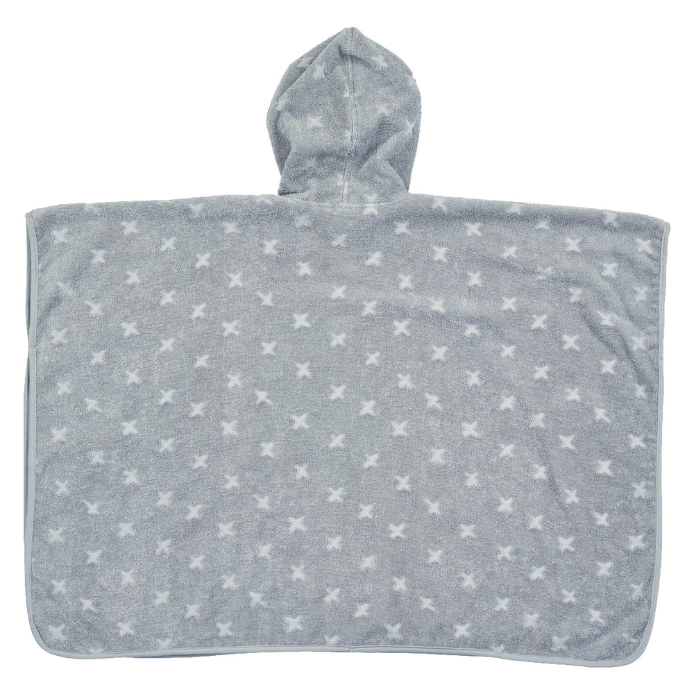 müsli Poncho med hætte Badekåber Jasmin blue 015430501