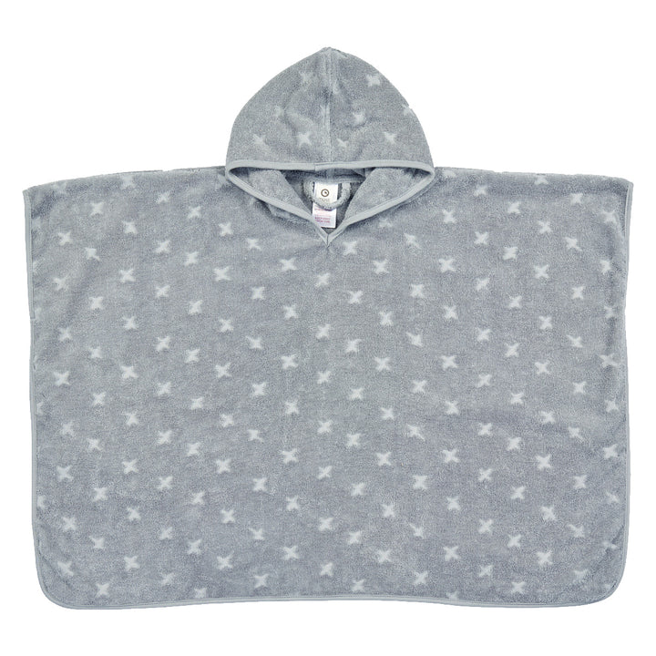 müsli Poncho med hætte Badekåber Jasmin blue 015430501