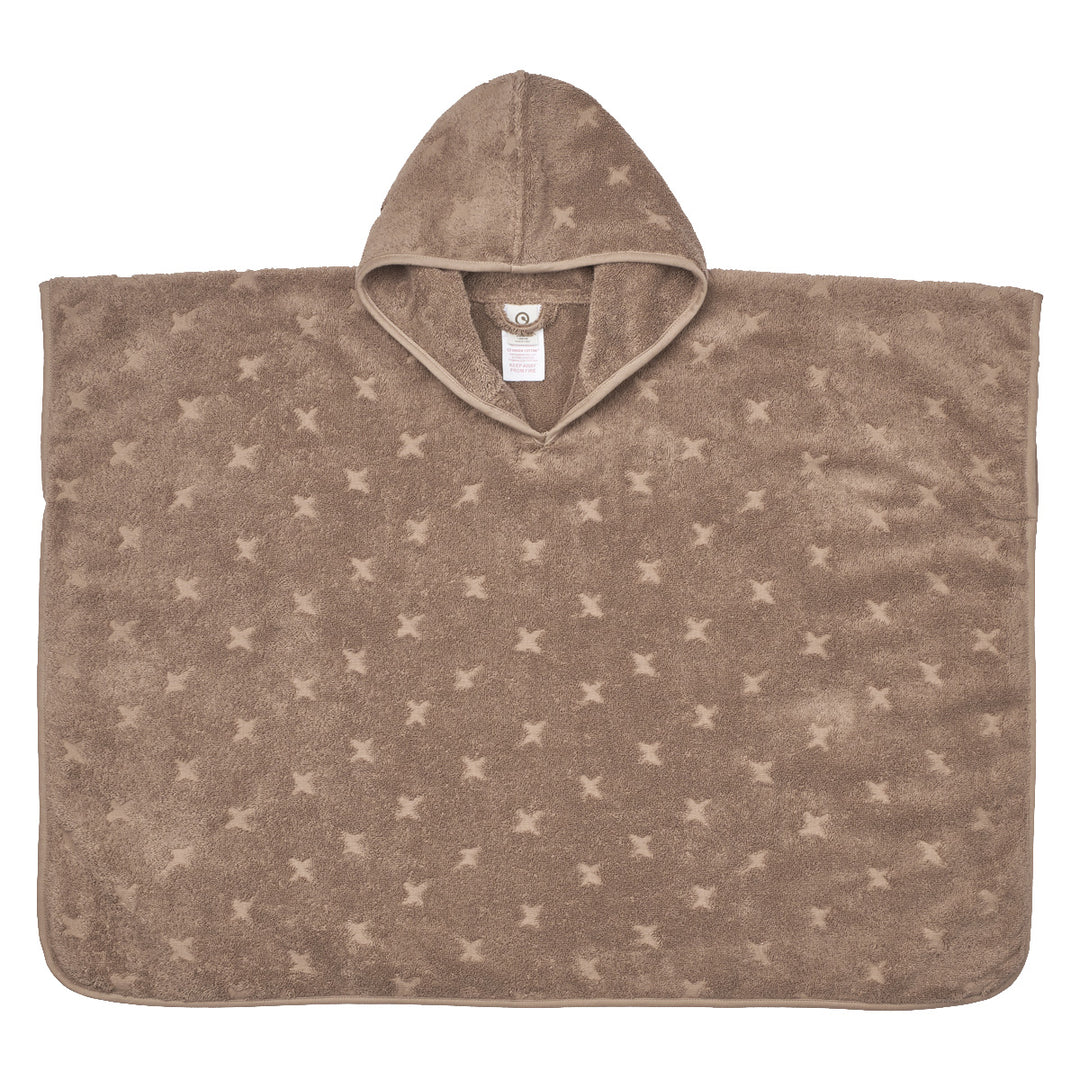 müsli Poncho med hætte Badekåber Walnut 017080802