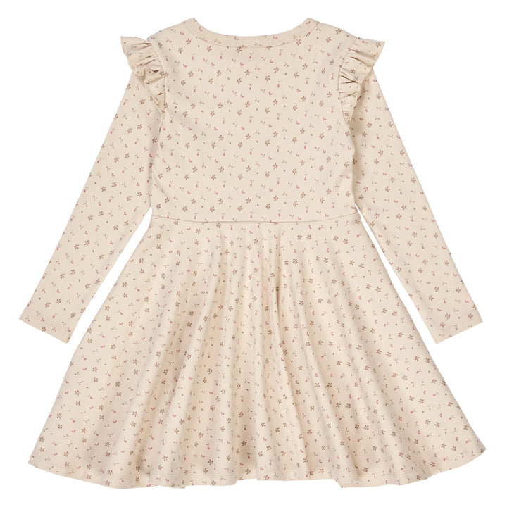 müsli ASTER rib swing kjole med blomsterprint Kjoler Oak/ Nostalgia rose/ Beige 690000251