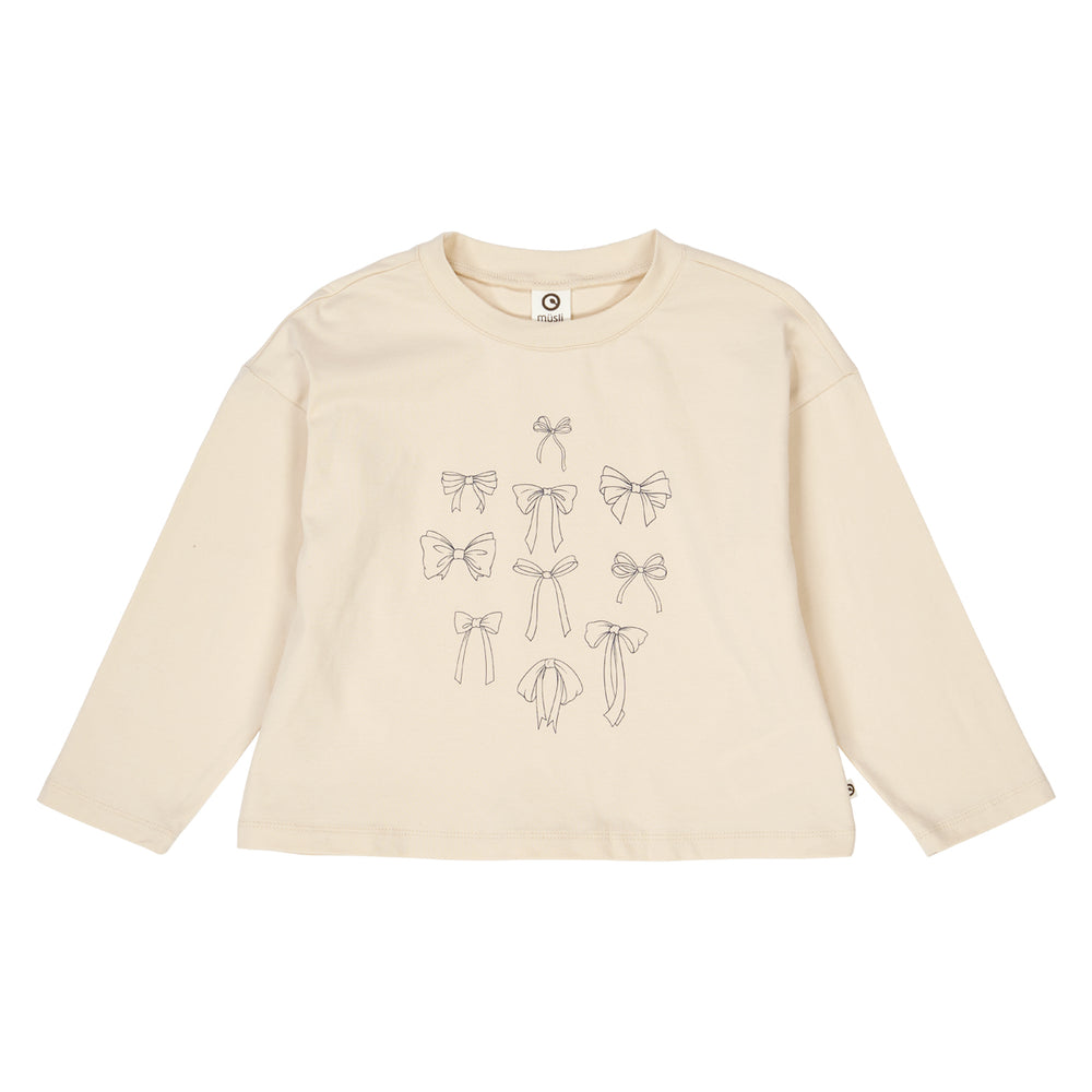 müsli RE-LOVED BOW bluse Langærmet bluse Oak 013040001