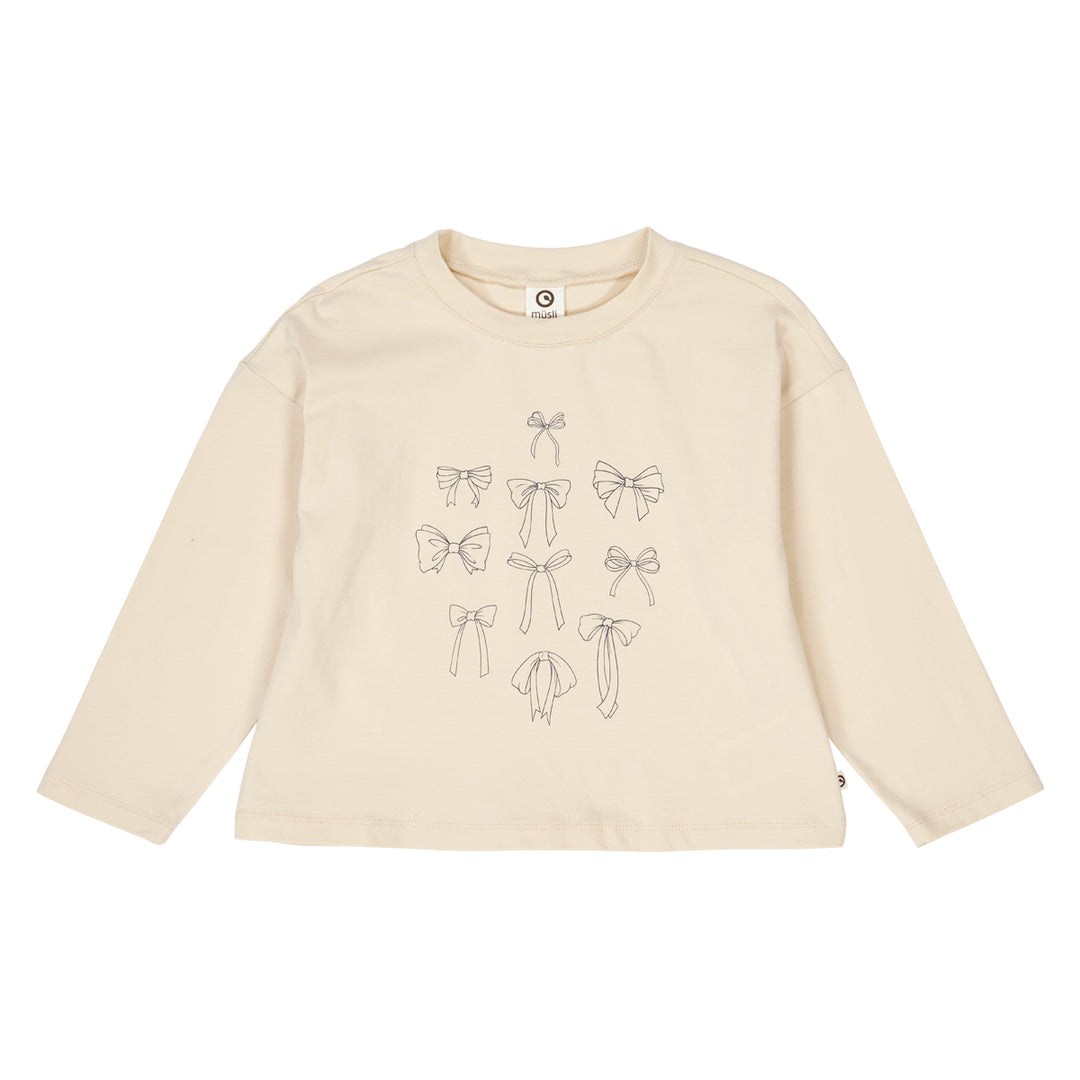 müsli RE-LOVED BOW bluse Langærmet bluse Oak 013040001