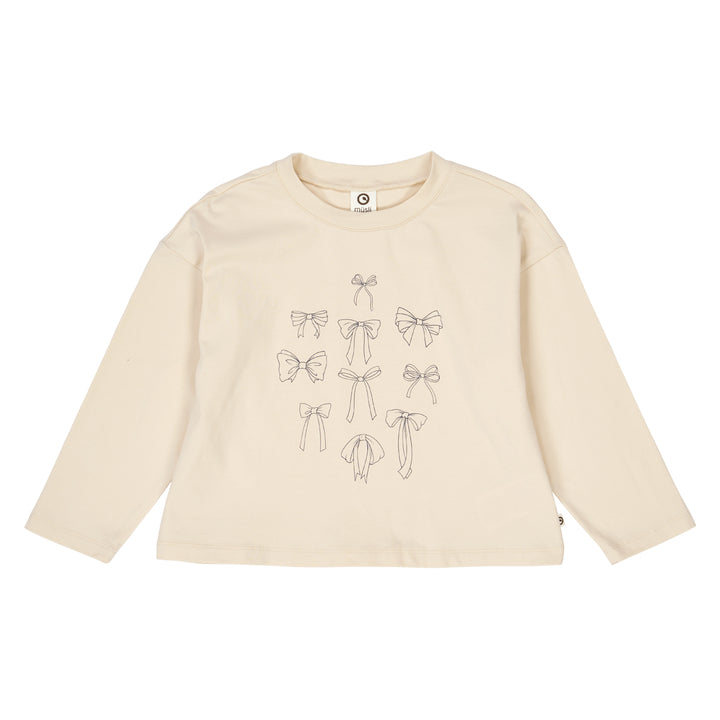 müsli RE-LOVED BOW bluse Langærmet bluse Oak 013040001